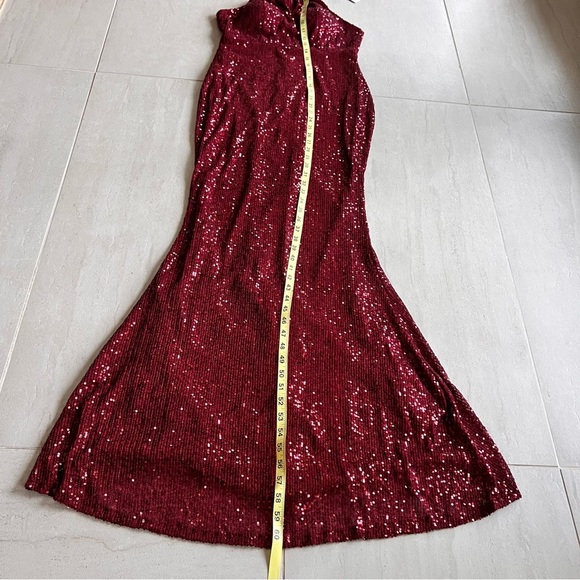 Long Sequin Party | Prom Sleeveless Mermaid Evening Elegant Formal Dress Size M - Picture 10 of 13